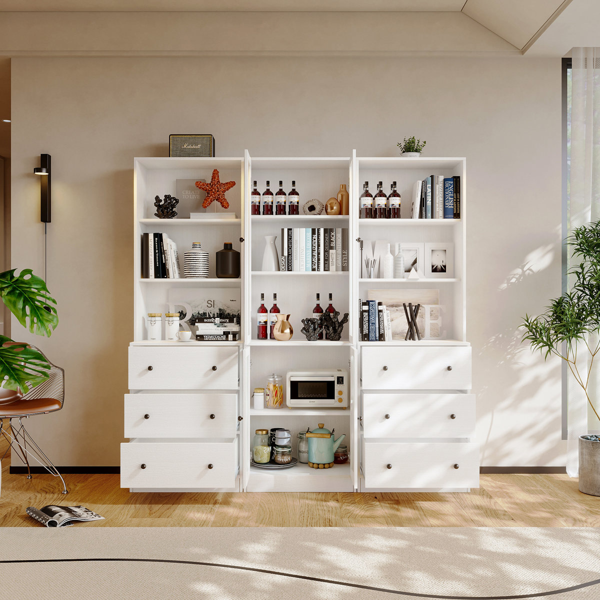 Reshelle Book Cabinet Storage Bookcase